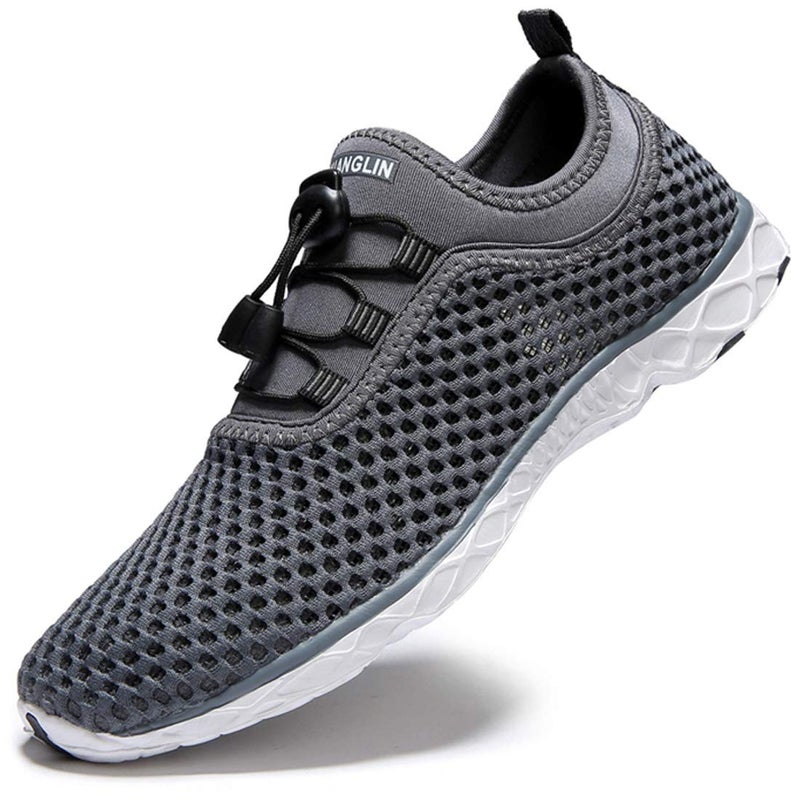 Zhuanglin Women's Quick Drying Aqua Water Shoes,Darkgrey,7.5 B(M) US - Image 5